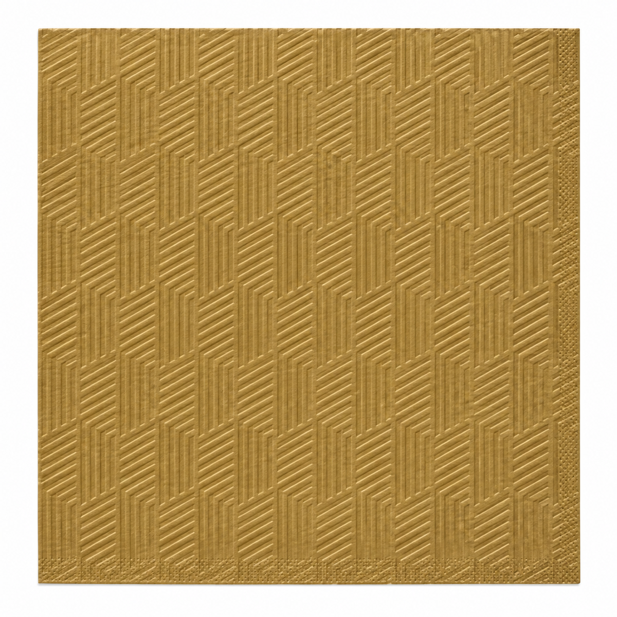 Textured Gold Paper Napkins | 20 Pack