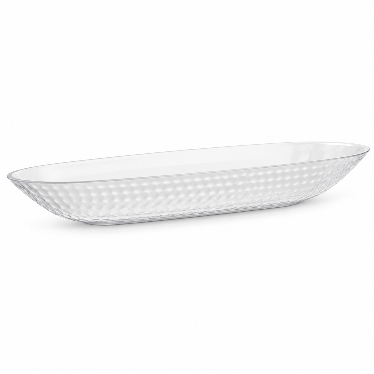 Decorative Concave Bowl/Platter White | 3 Pack