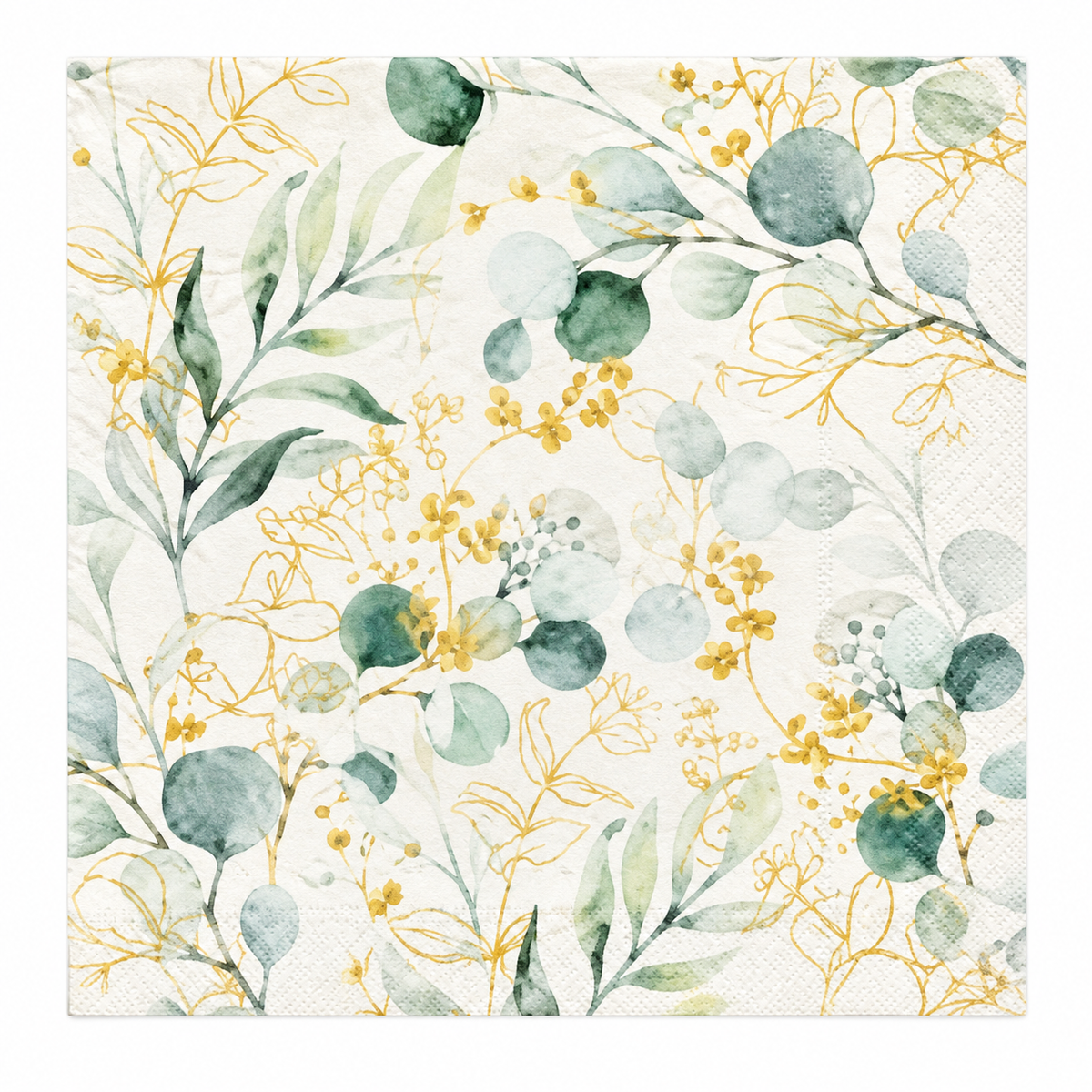 Napkins Golden Eucalyptus | 20 Pack