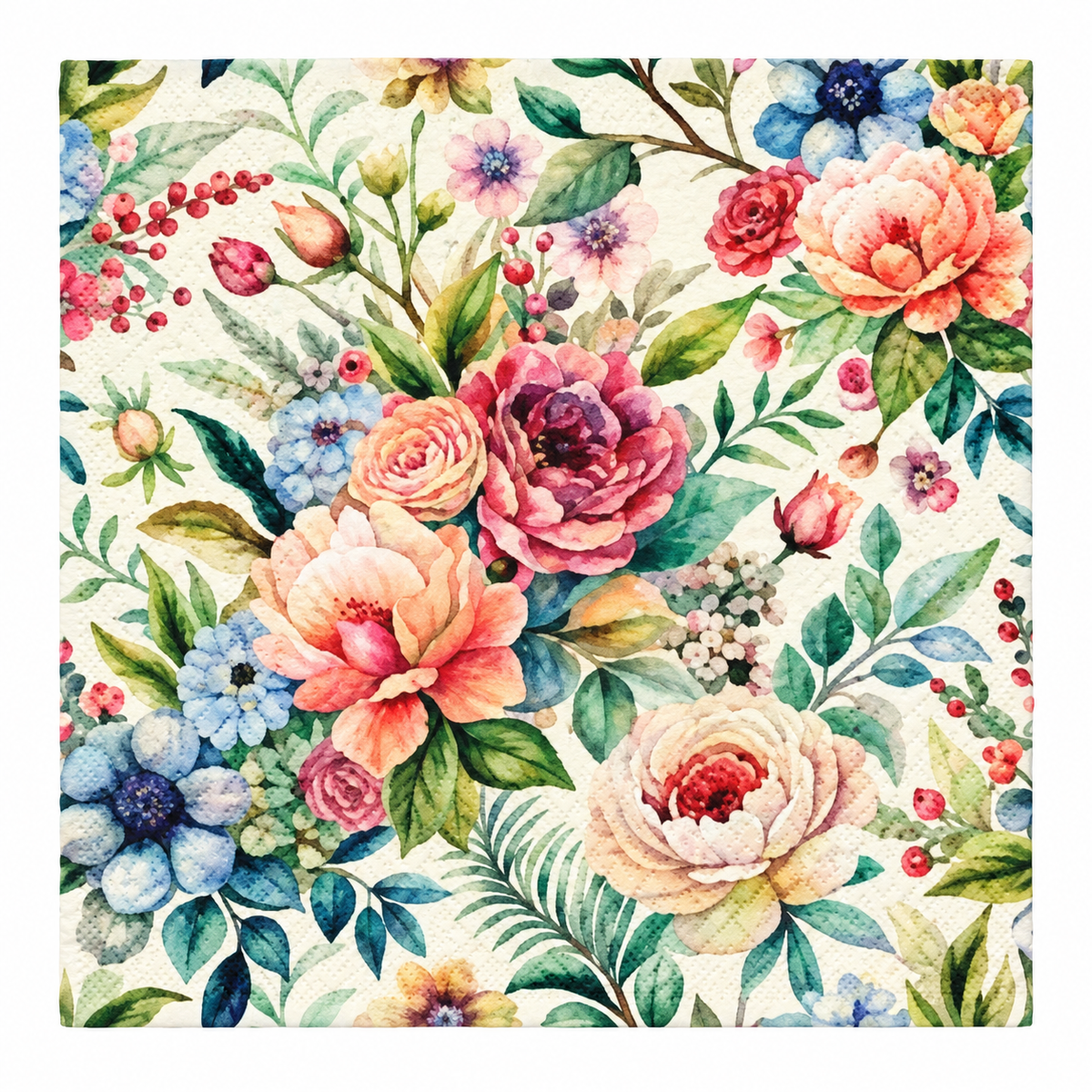 Rustic Bloom Paper Napkins | 20 Pack