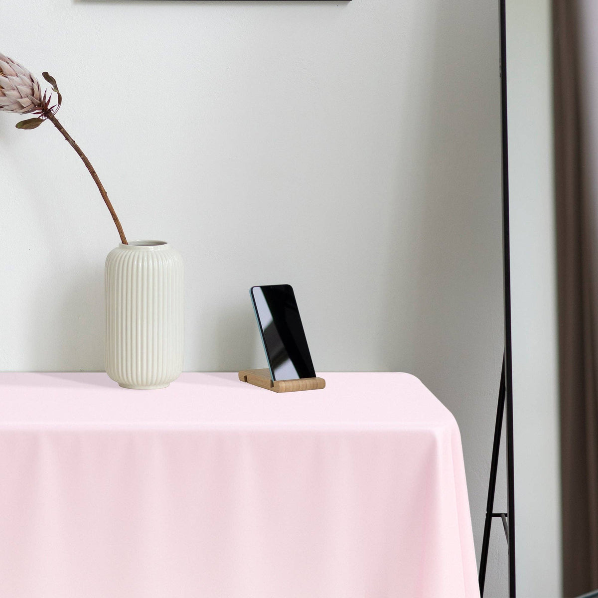 54" x 108" Pink Rectangular Plastic Tablecloth | 1 pc