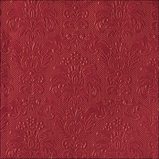 Large Dark Red Embossed Napkins