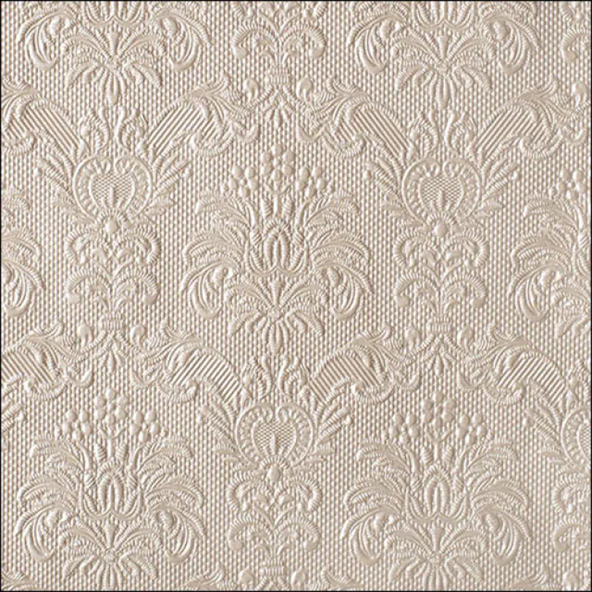 Large Pearl Taupe Embossed Napkins