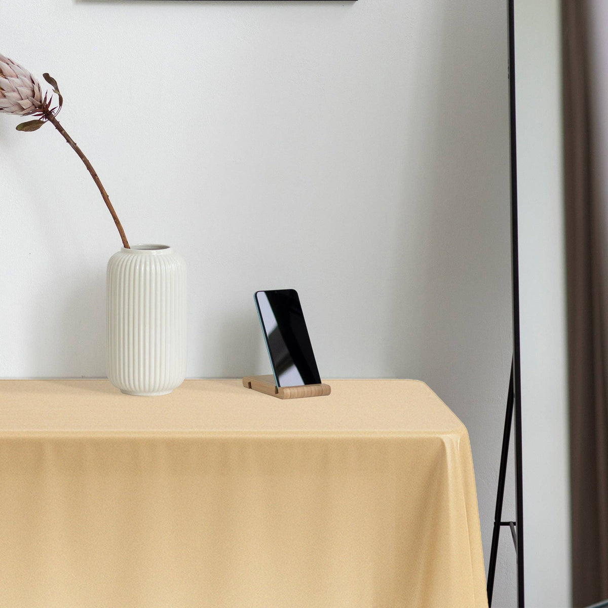 54" x 108" Gold Rectangular Plastic Tablecloth | 1 pc