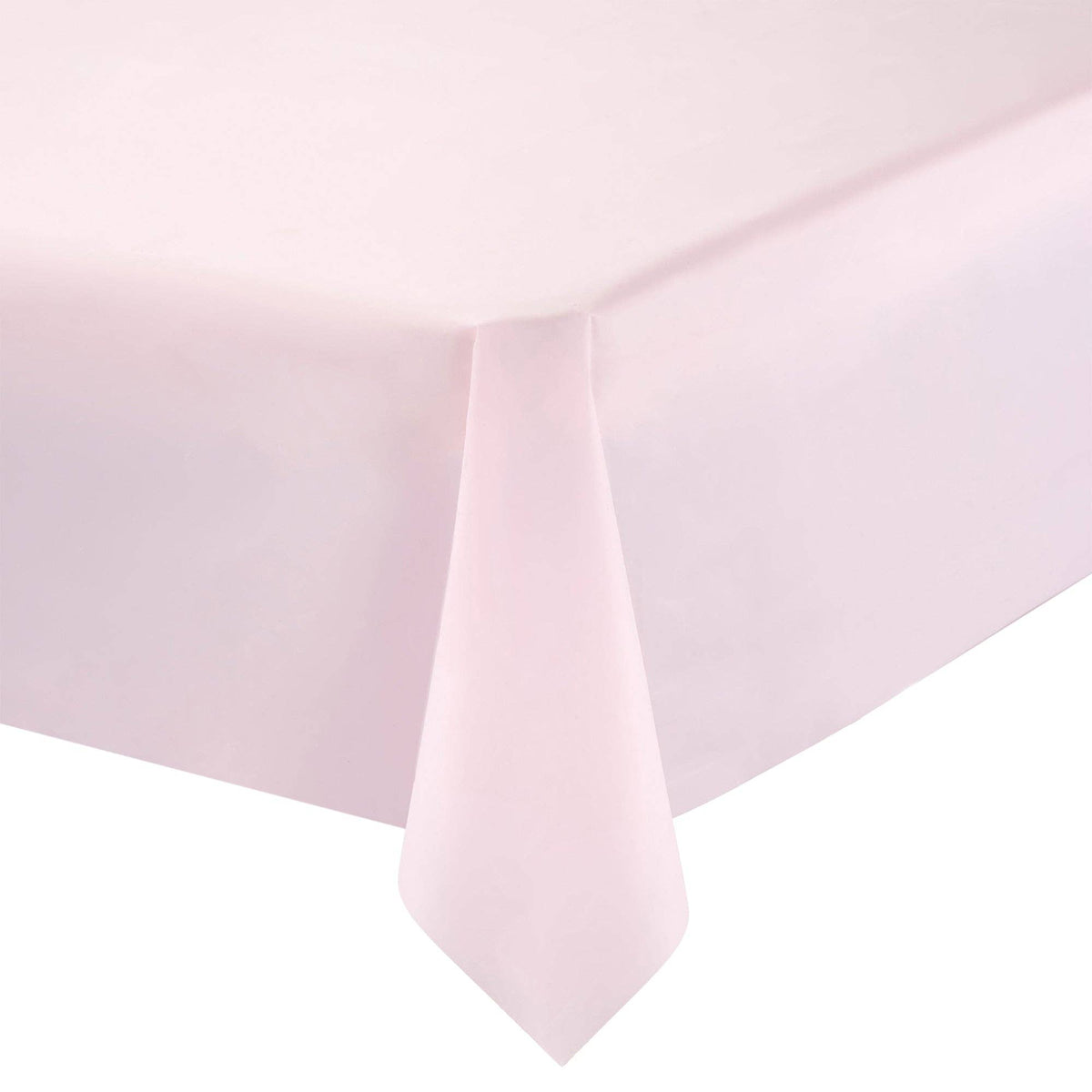 54" x 108" Pink Rectangular Plastic Tablecloth | 1 pc