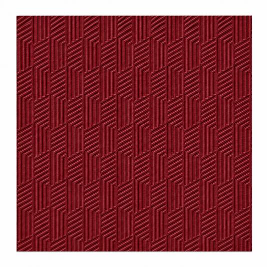 Textured Dark Red Paper Napkins | 20 Pack