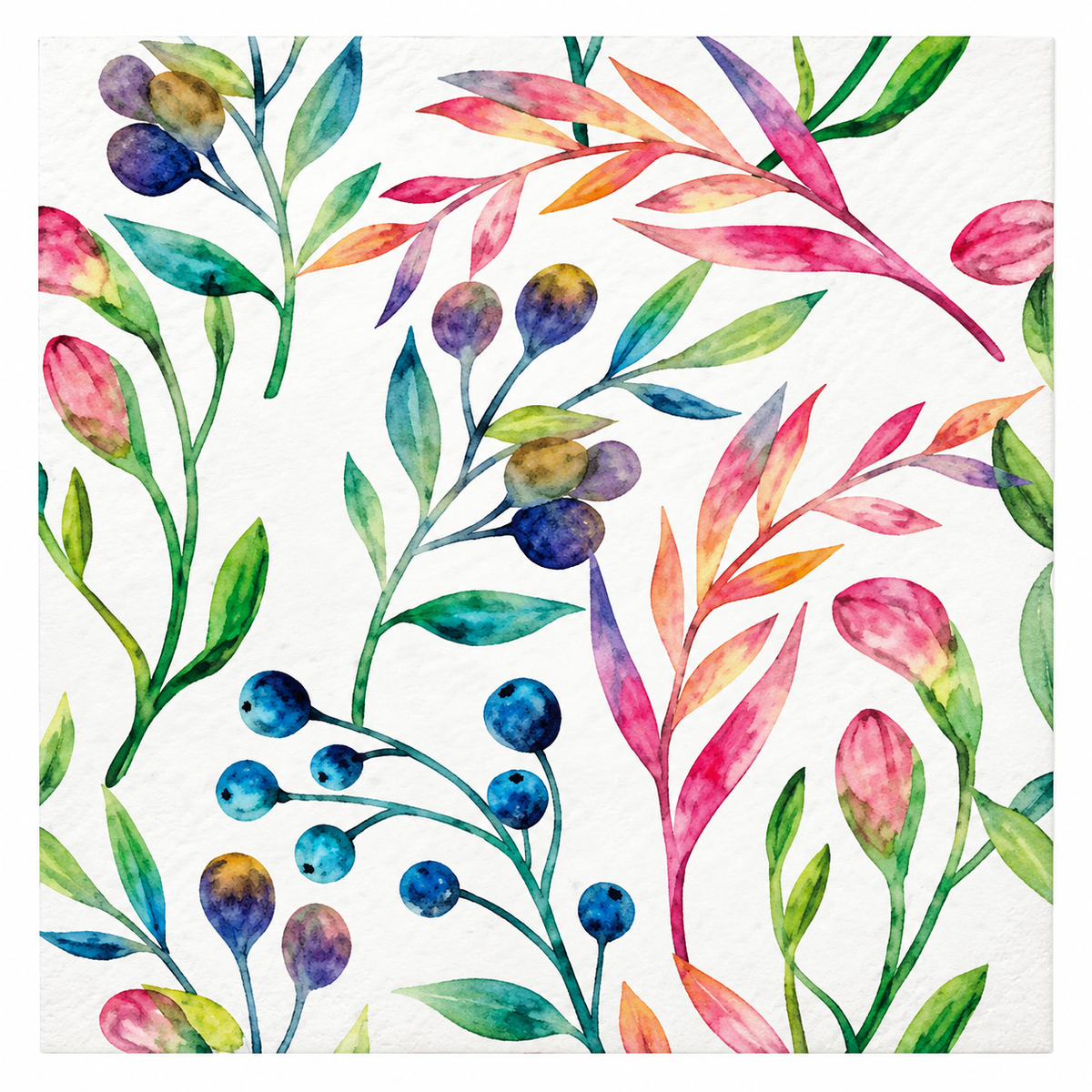 Botanical Flower Paper Napkins | 20 Pack