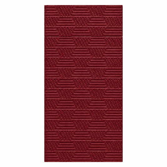 Burgundy Texture Pocket Napkins | 16 Pack