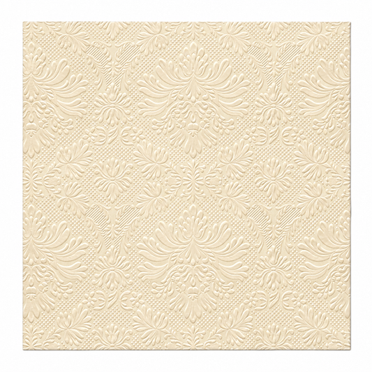 Embossed Classic Cream Napkins | 20 Pack