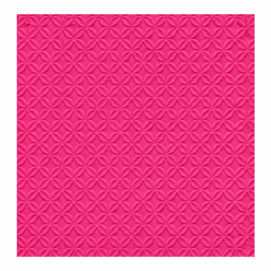 Embossed Hot Pink Texture Paper Napkins | 20 Pack