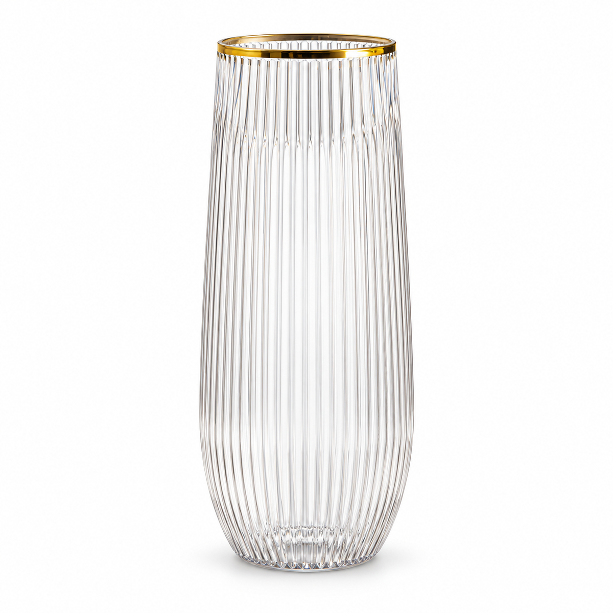 Clear Stemless Tall Plastic Wine Glasses 9oz | 6 Pack