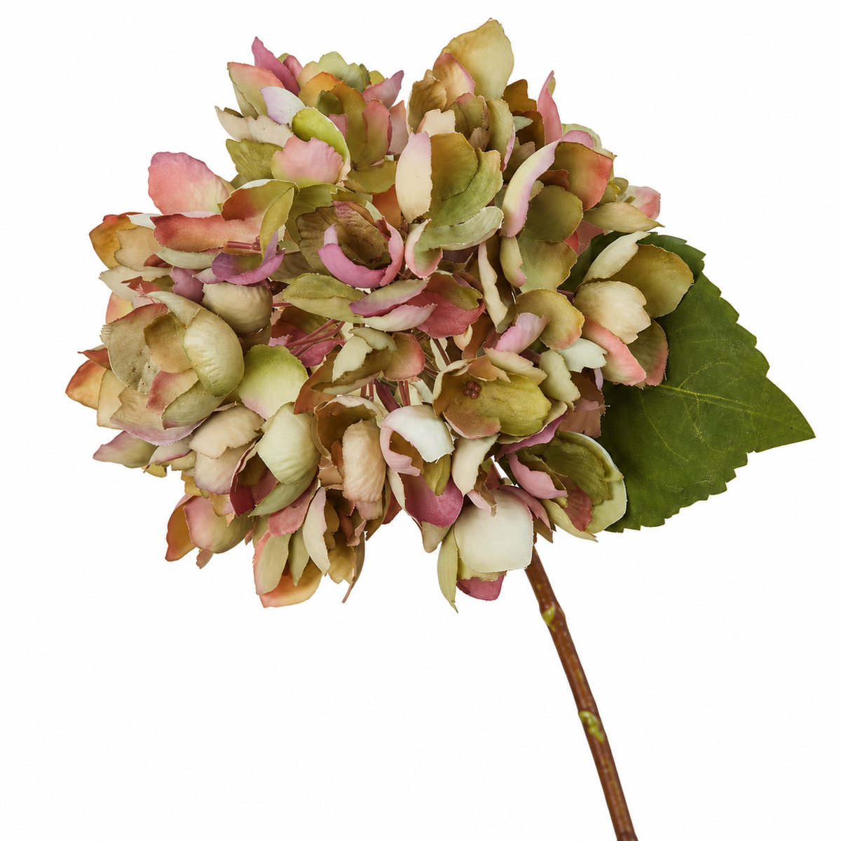 Green Faux Hydrangea | 1 Flower