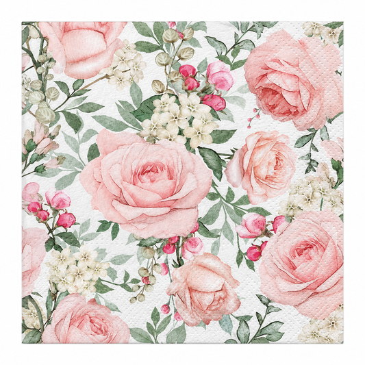 Rose Garden Paper Napkins | 20 Pack