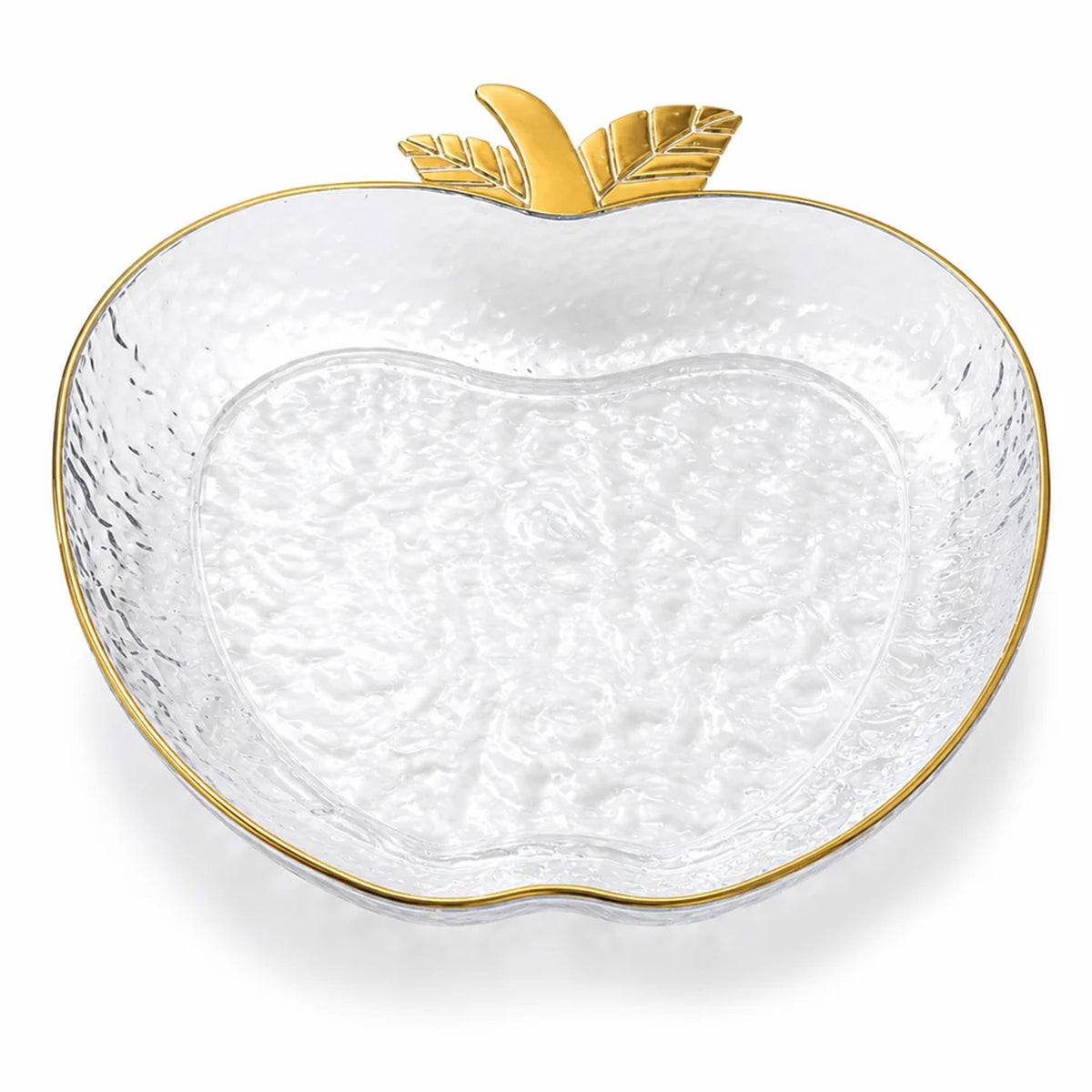 Large Gold Apple Dish