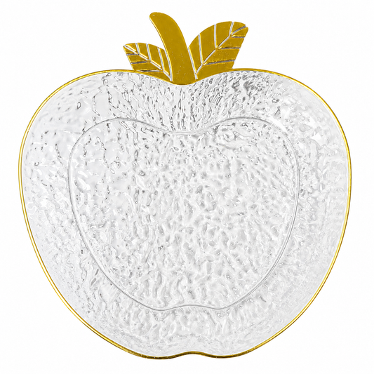 Large Gold Apple Dish