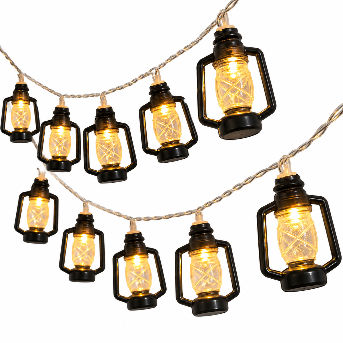 Black Lamp String Lights |  1.5M