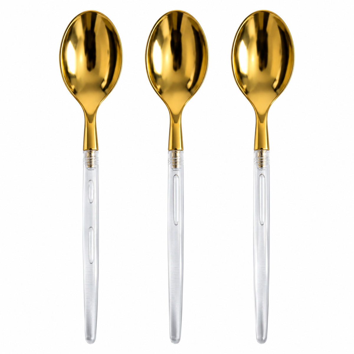 Spoon Clear Gold | 20 Pack