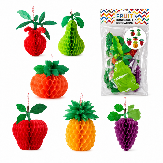 Decoration Set Opening Fruits 15cm | 6 Pack