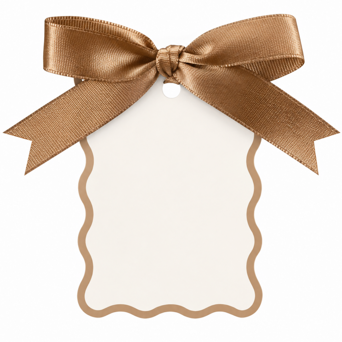 Gold Ribbon Name Card | 12 Pack