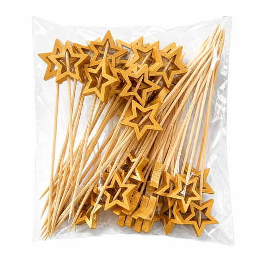 Gold Star Skewers 50 pack