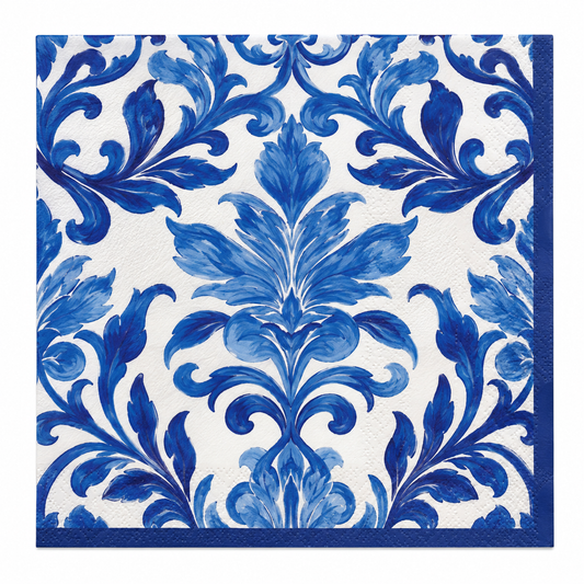 Blue Indigo Weave Paper Napkins | 20 Pack