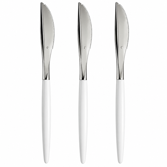 Knife White Silver | 20 Pack