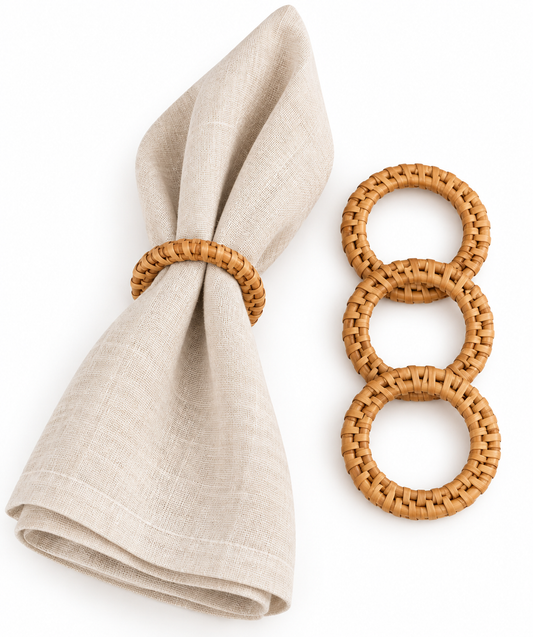 Rattan Napkin Rings | 6 Pack