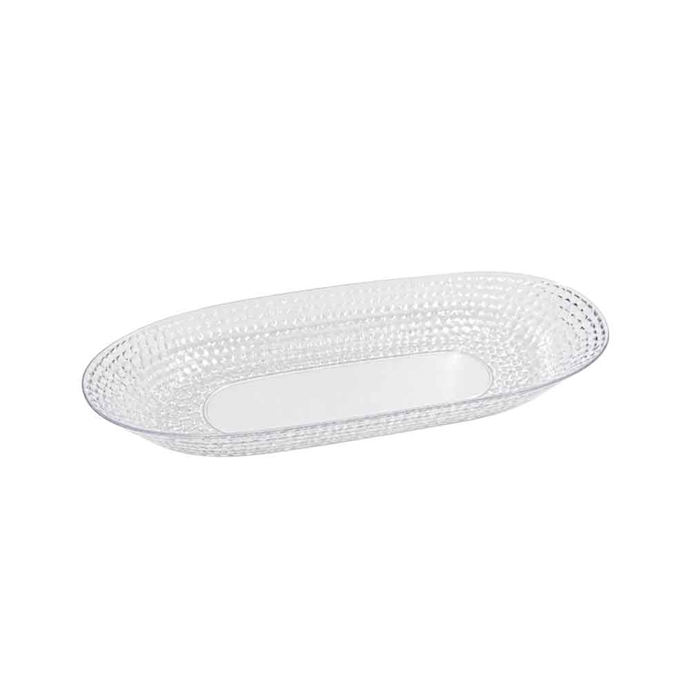 Decorative Concave Bowl Clear | 3 Pack