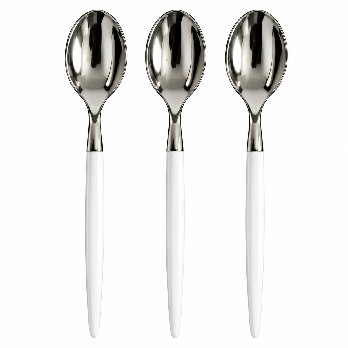 Spoon White Silver | 20 Pack
