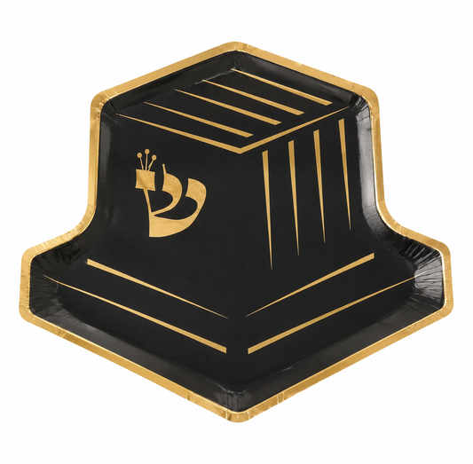 Tefillin Black Gold Plates | 10 pack