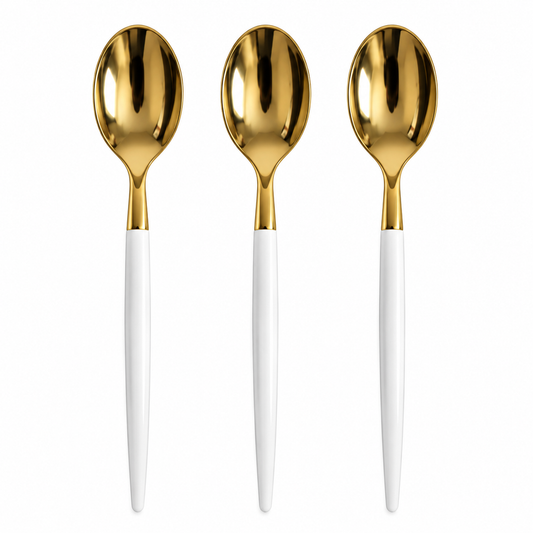 Spoon Gold White | 20 Pack