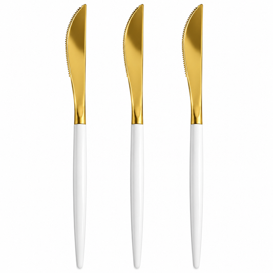 Knife Gold White | 20 Pack