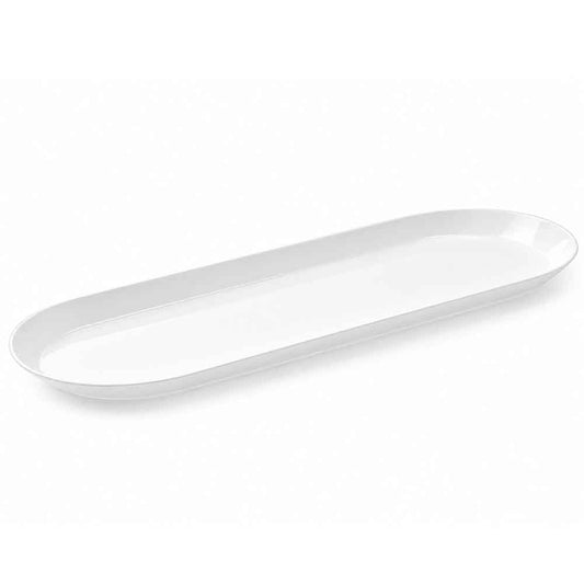 Oval Tray 40 x 15cm White | 3 Pack