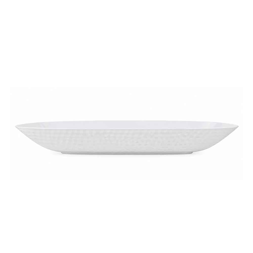 Decorative Concave Bowl/Platter White | 3 Pack