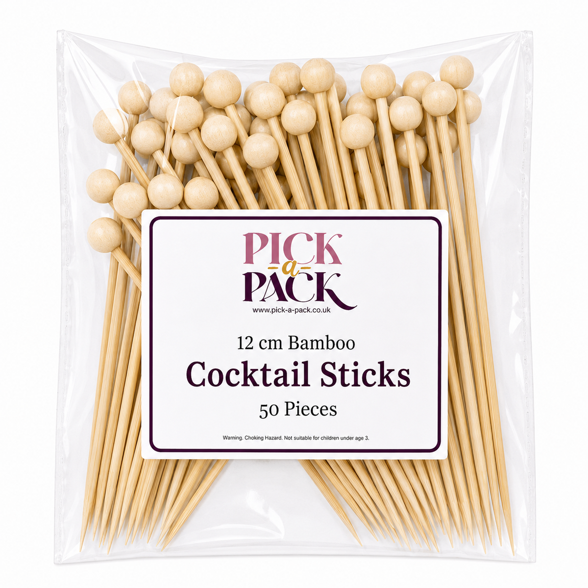 Wooden Bead Cocktail Sticks